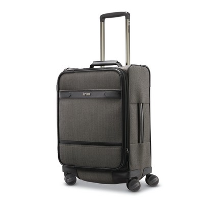 Hartmann Herringbone Deluxe Domestic Carry On Expandable Spinner Luggage - Black Herringbone