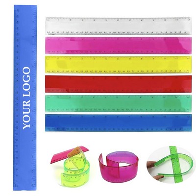 30cm/12inch Soft PVC Plastic Ruler