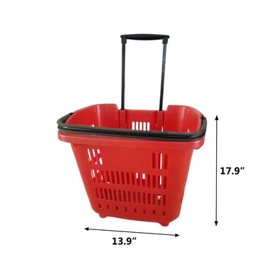"Double Rod Storage Basket Cart "