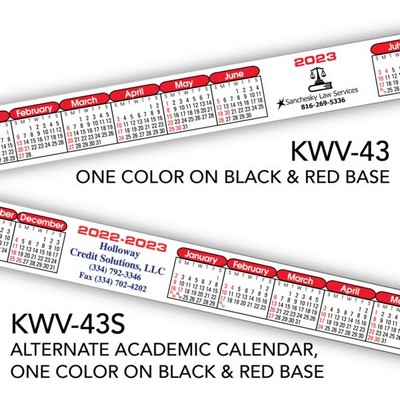 Kwik-Stik Horizontal Year at a Glance Computer Monitor Calendar