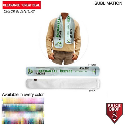 Ultra Soft and Smooth Microfleece Scarf, 6x50, Sublimated Edge to Edge 1 side