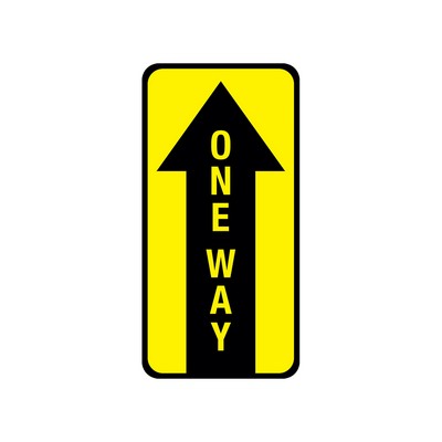 6" x 12" One Way Floor Graphic