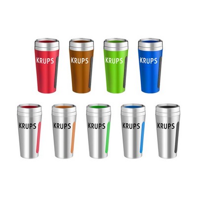 Dual-Grip Travel Tumbler - 15 Oz.