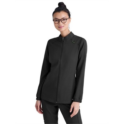 Grey's Anatomy™ Evolve 3 Pocket Collared Warm-Up Jacket