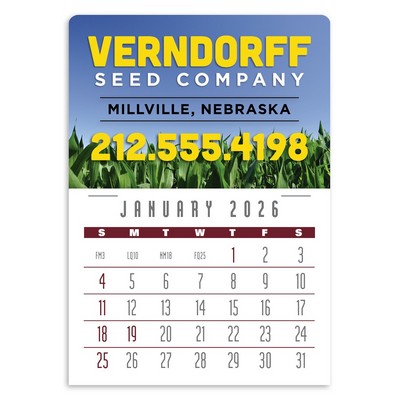 Press-N-Stick Full-Color Header Contemporary Calendar