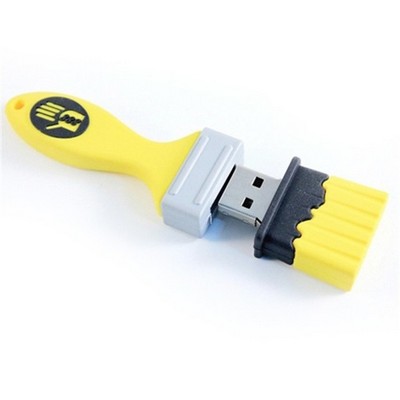 Paint Brush Molded 3D PVC USB Flash Drive(2GB)