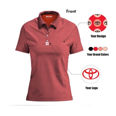 Women's Premium Custom Branded Polo 1/2 Sleeve