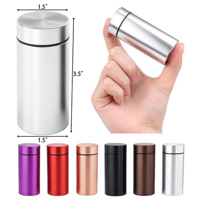 Aluminum Storage Jar Aluminum Storage Jar Portable Airtight Smell Proof Container Bottle