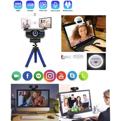 Promotek iBank® Webcam with Microphone for Desktop or Laptop Computers