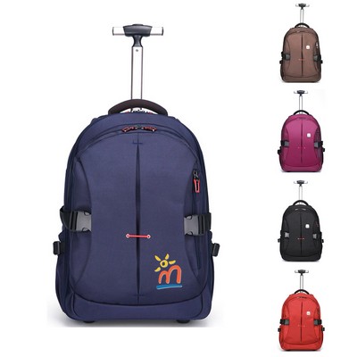 Wheeled Backpack With Multi Compartments