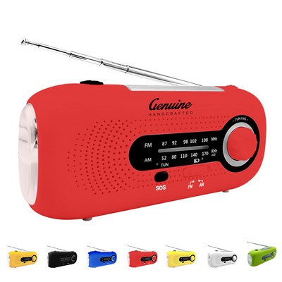 2000Mah Solar Hand Crank Weather Emergency Radio