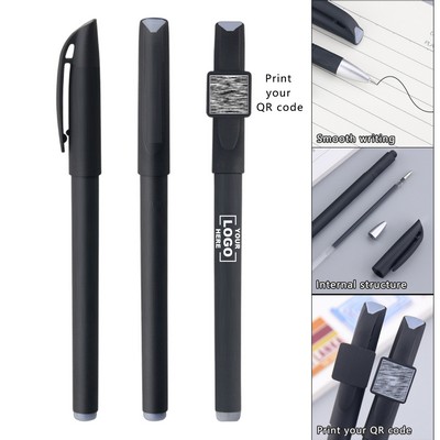 Custom QR Code Black Ink Gel Pen
