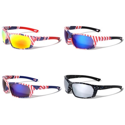 Shields Flag Wrap Sunglasses