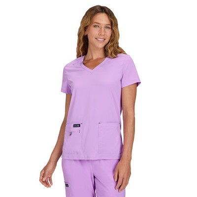 koi - Basics - Women's 4-Pocket Stretch V-Neck Becca Top