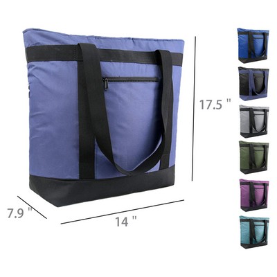 Picnic Travel Large Insulated Refrigerated Bag Foldable Food Lunch Bag Portable Insulated Bag