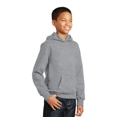 Port & Company Youth Fan Favorite Fleece Pullover Hooded Sweatshirt.