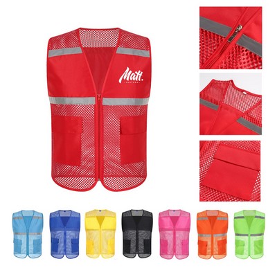Unisex Mesh Reflective Vest