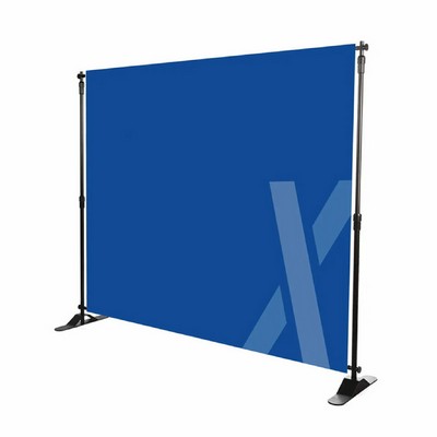8'x8' Adjustable Frame Banner Fabric Banner Display Backdrop Wall Kit Banner Stand w/Carry Bag