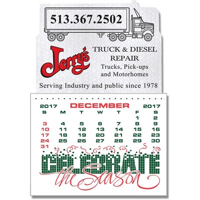 Kwik-Stik Textured Vinyl Calendar w/ Semi-Truck Top