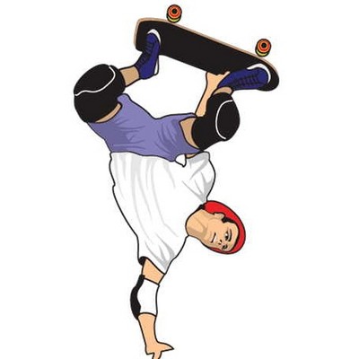 Skateboarding Maxi Magnet (2")