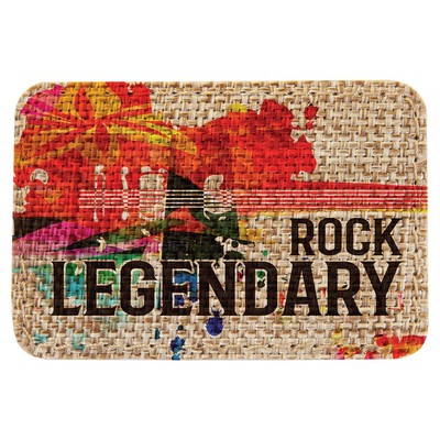 3" x 2" Burlap Rectangle Sublimatable Patch with Adhesive