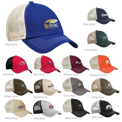 Sportsman 3100 Contrast Stitch Mesh Cap