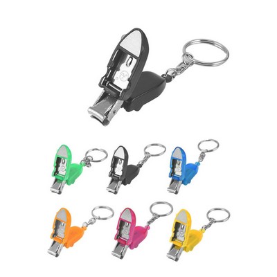 Foldable Nail Scissors Keychain