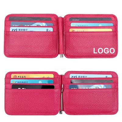 Slim Front Pocket Leather Wallet