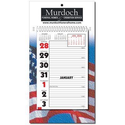 Weekly Memo Almanac Calendar- Patriotic