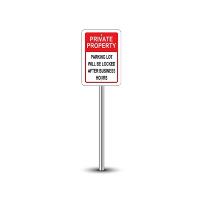 Reflective Private Parking Signs (1ft x 1ft) SQFT