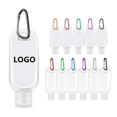Travel Bottles with Keychain Portable Plastic Leakproof Squeeze Bottles with Flip Cap