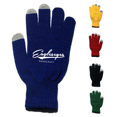 Three Fingers Touchscreen Knitted Gloves