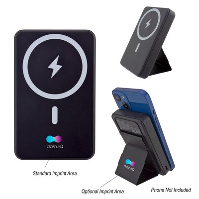 10,000 Mah Energizer® Mag-n-kick™ Wireless Charger Power Bank And Phone Stand