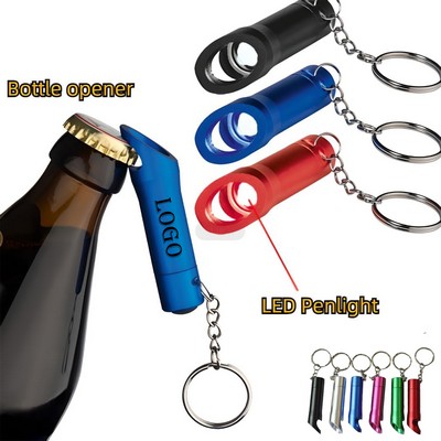 Aluminum Led Flashlight With Bottle Opener