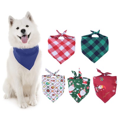 Durable Triangle Reversible Bibs Handkerchief for Puppy Pet