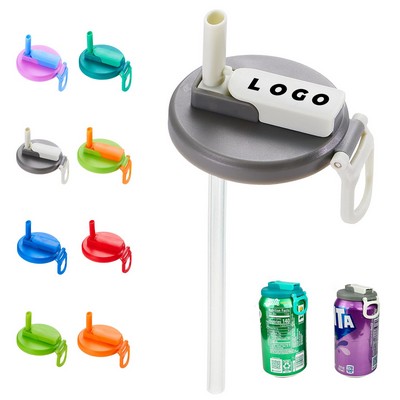 Silicone Soda Can Cover With Straw