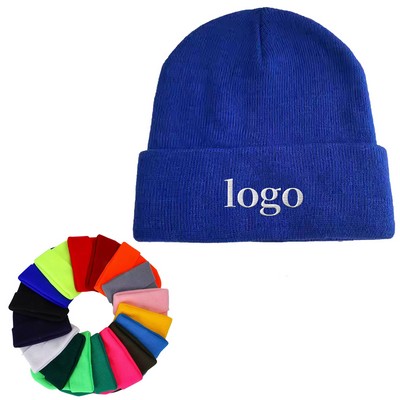 Farview Roll Up Cuff RPET Knit Beanie Cap Hat