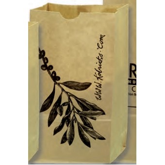 Number 6 Natural Kraft Grocery Bags (6"x3 5/8"x11 1/16")