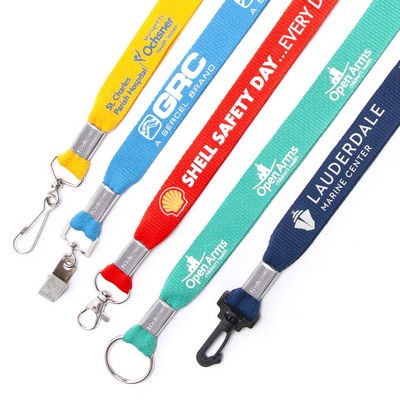 3/4" 8 Day Flat Polyester Lanyard