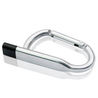 256 MB Carabiner Metal USB Flash Drive