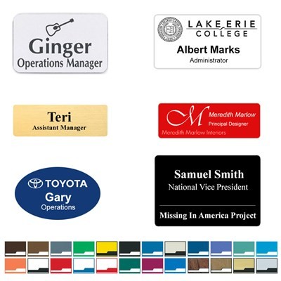 Engraved Name Badge All Sizes