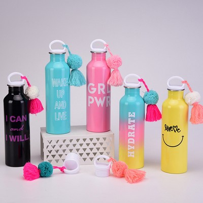 304 Stainless Steel Wall Bottle with Ornaments
