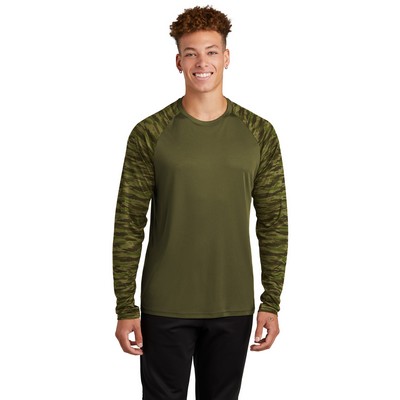 Sport-Tek® Drift Camo Colorblock Long Sleeve