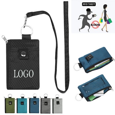Minimalist RFID Blocking Small Wallet with ID Window