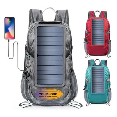 Foldable Solar Backpack for Outdoor Adventures