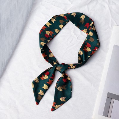 35" x 2" Full Custom Neckerchief Long Hair Ribbon Scarf Hairband Handbag Wrap Scarf Neck Tie #40
