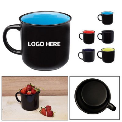 15oz Ceramic Campfire Mugs With Custom Imprint.