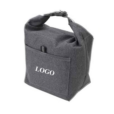 300D Polyester Insulated Lunch Bag W/ Front Pocket