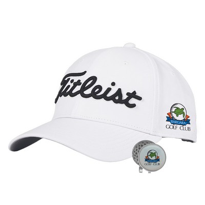 Titleist White Tour Performance Cap with Hat Clip & Ballmarker