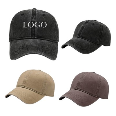 Washed Cotton Unconstructed Caps